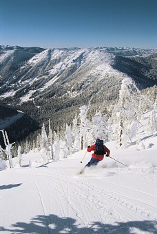 大自然高山划雪摄影图片
