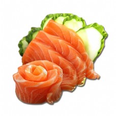 日式美食日式三文鱼料理美食产品实物