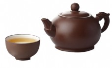 茶杯雅致紫色茶壶产品实物