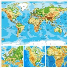 欧美世界版图地理
