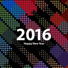 抽象背景的2016年新年快乐
