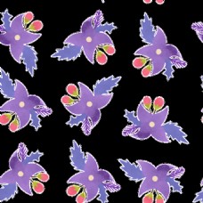 紫色花蕊卡通背景素材
