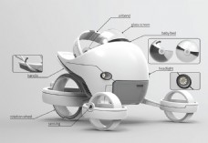 3D车模3d模型概念婴儿车jpg素材