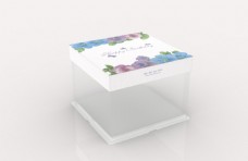 三体式透明蛋糕盒