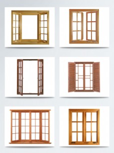 木材高清免扣木纹真实的窗子素材