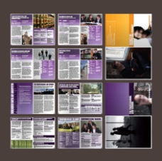 紫色简约风格企业画册