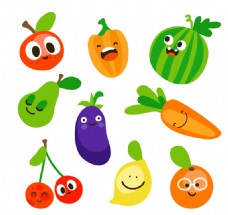 可爱蔬菜水果