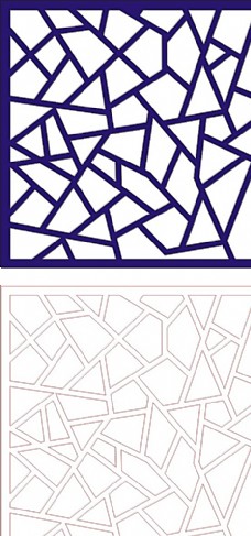 方形花纹镂空花格冰裂纹适量方形图片