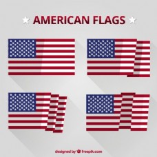 美国国旗的集合