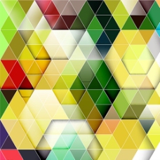 三维设计彩色三角形背景矢量图图片
