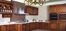 厨房设计复古风格厨房背景设计