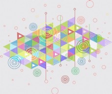彩色几何抽象的背景AI矢量元素