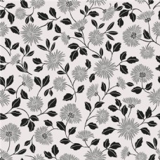 现代简约灰色花朵壁纸图案