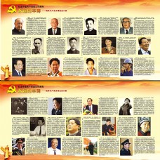 党的光辉优秀共产党员精选图片展板