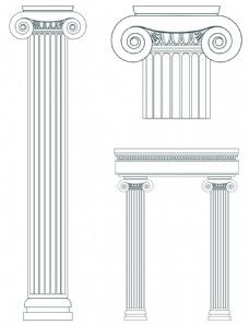 欧式花纹背景欧式柱子建筑花纹素材