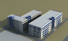 建筑 3D 模型图片
