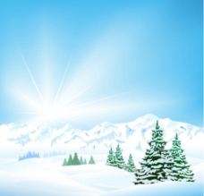 雪山山雪風景图片