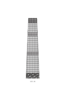 国贸三期大楼线稿图片