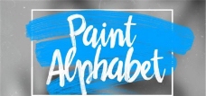 油漆字母动画AE模板