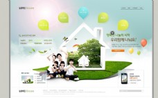 企业类韩国房地产家居类企业网页