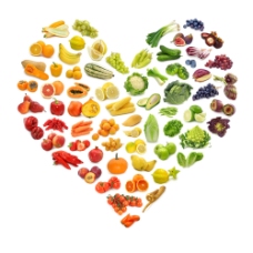 心形水果蔬菜图案