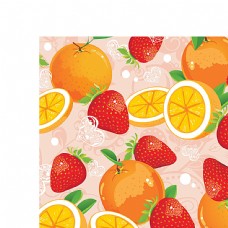 水果展板卡通水果背景设计
