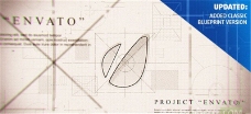 建筑蓝图绘制Logo标志动画