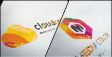 粉笔铅笔素描绘画Logo标志展示