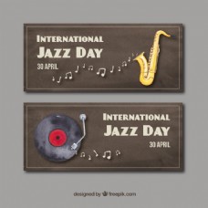 在国际爵士乐日水彩