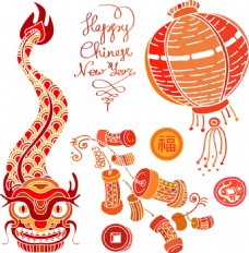 中国新年中国传统新年元素