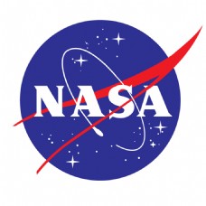 蓝色星空NASA宇宙轨迹logo设计