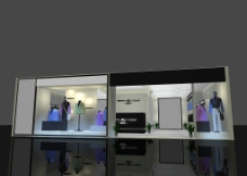 3D展厅展览设计 展览展厅模型图片