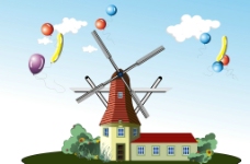 风车房氢气球图片