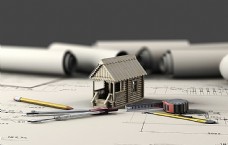 CAD图纸与房屋模型