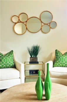 现代室内现代时尚客厅浅色沙发椅室内装修效果图