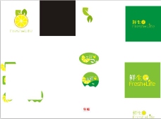 鲜生水果logo设计源文件