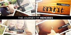视频模板旅途记忆相册动画展示模板
