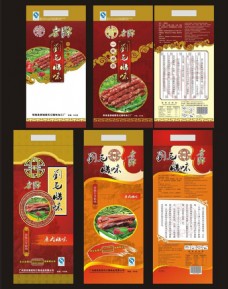 腊肉腊肠包装图片模板下载包装设计广告设计矢量cdr