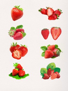高清新鲜红色草莓素材