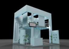3D展厅展览 展示设计模型图片