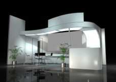 3D展厅展览 展示设计模型图片