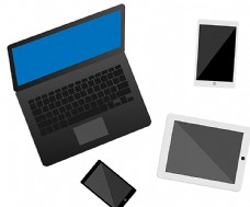 手机电脑笔记本平板电脑平板手机矢量素材图片
