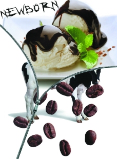 冰淇淋的广告图片