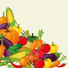 蔬菜海报背景