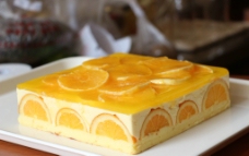 橘子蛋糕图片
