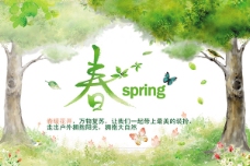 春季绿色新品上市活动海报