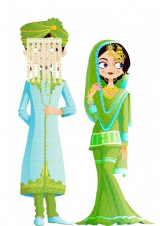 传统印度婚礼服饰