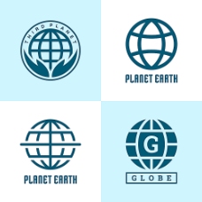 全球名牌服装服饰矢量LOGO科技地球LOGO