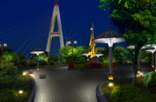 喷泉设计巴东城区亮化工程图片