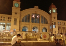 汉口火车站夜景图片